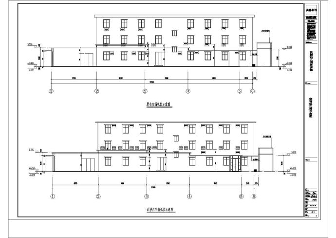 某公共体育馆健身中心建筑方案设计施工CAD图纸_图1