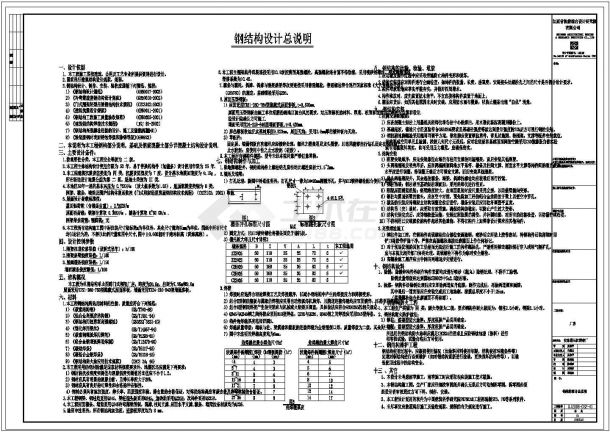 某经典多种CAD钢结构设计CAD布置图-图一