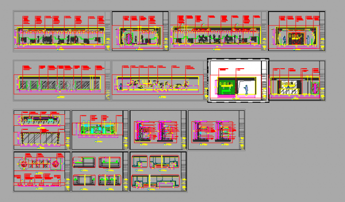 某图画小店室内装修设计cad全套施工图（含施工现场图片）_图1