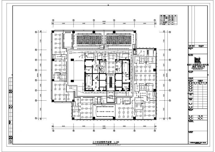 南京市秦淮区某37层高层商住大楼全套强弱电系统设计CAD图纸_图1