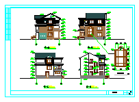 简单实用的新型农村住宅cad建筑施工设计图纸-图二