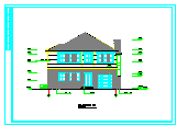 别墅结构全套cad建筑设计施工图-图二