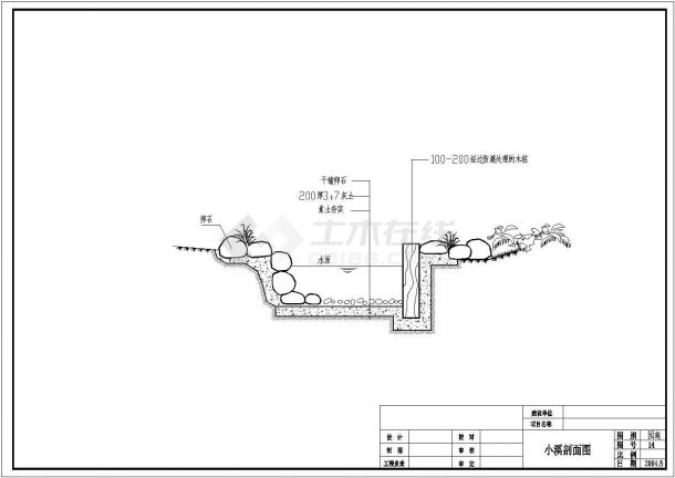 湖南某高档住宅小区全套景观施工设计cad图（含游泳池平面图）-图二