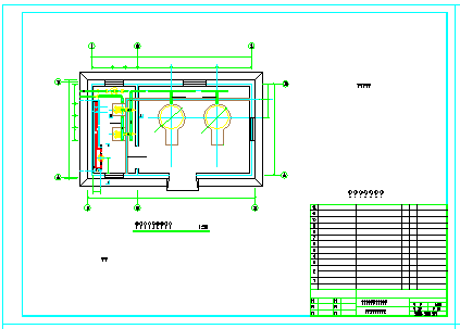 常用压锅炉房采暖设计施工cad方案图-图二