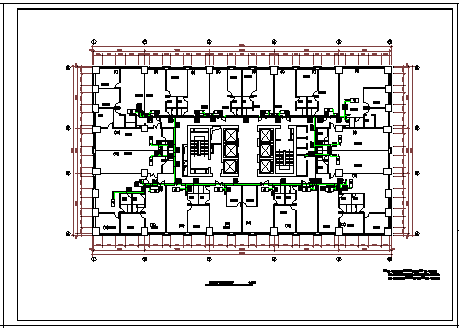 大厦水源热泵空调cad施工设计图-图二