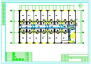 大型中央空调平面施工系统cad设计图_图1