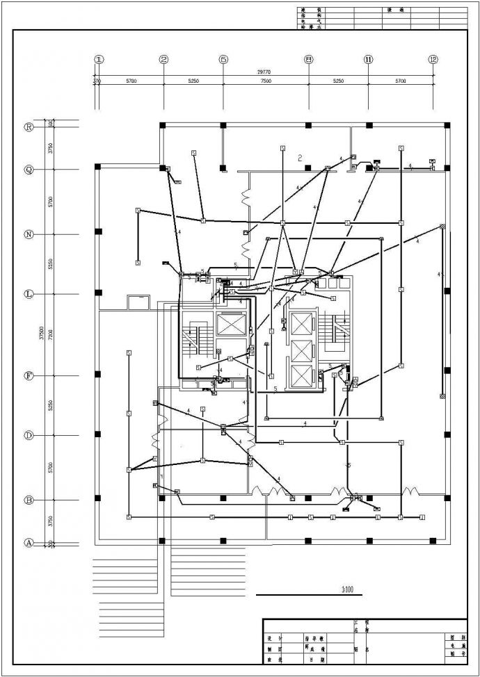 某二十七层办公楼电气设计方案施工图_图1