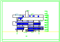 多层办公楼设计CAD建筑方案图纸-图二