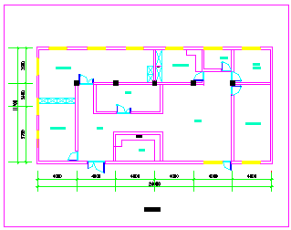 服装厂办公室室内装修cad平立面设计施工图纸_图1