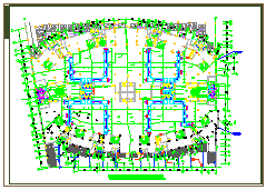 福建某地下商场cad空调施工设计图纸_图1