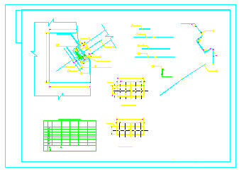 钢架拱型桥全套CAD图纸施工设计-图二