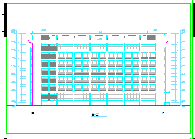 高层办公商务楼全套设计CAD施工图纸-图一