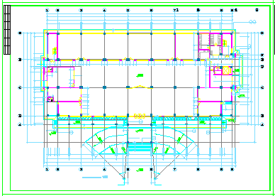 高层办公商务楼全套设计CAD施工图纸-图二