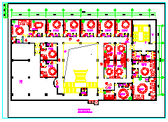 大酒店餐厅室内装修cad规划设计布置施工图纸-图二