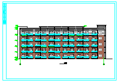 公司集团员工宿舍楼室内装修平面cad设计施工图_图1