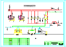 锅炉房工艺设备管道cad安装图纸-图一