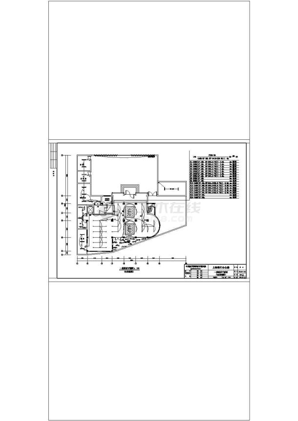 上海银行办公楼办公楼电气设计方案电气施工图-图二