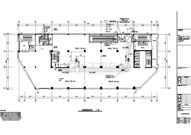 安徽商业办公楼中央空调系统设计施工图-图一