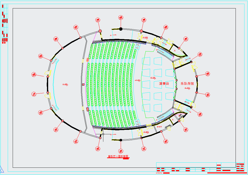 某椭圆艺术音乐厅装修图