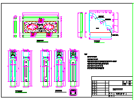 花岗岩栏杆详细cad施工设计图纸