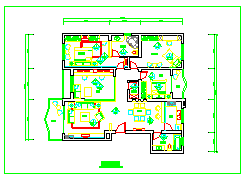 家居室内装潢各房间设计方案cad图纸_图1