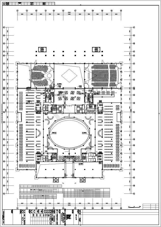 青岛市某重点大学6层框架图书馆全套暖通系统设计CAD图纸-图二
