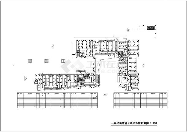 沈阳市某互联网公司5层框架结构暖通系统全套设计CAD图纸-图一