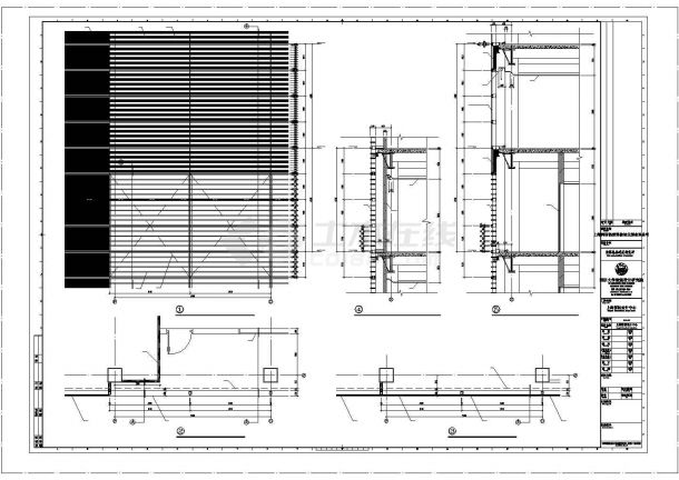 郑州市金水区某24层金融写字楼建筑+结构设计CAD图纸（含机房层）-图一