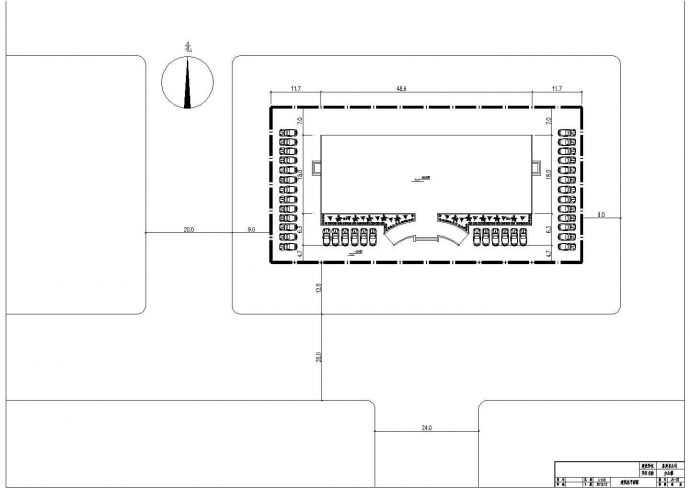 【5层】5324平米钢框架CAD办公楼毕业设计（计算书pdf、建筑、结构图）_图1