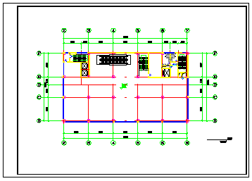 经典办公楼结构建筑设计cad施工图-图二