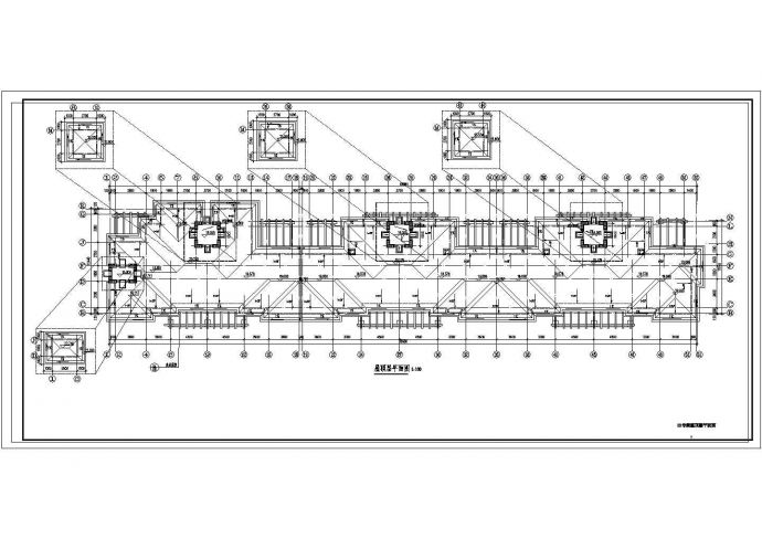 【6层】3381.54平米六层砖混住宅楼CAD施工组织设计及施工图预算（建筑、结构图、平面图、进度表）_图1