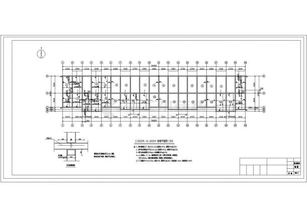 【6层】3406.56㎡六层砖混CAD结构住宅楼招标文件及标底（工程量清单、部分CAD图）-图一