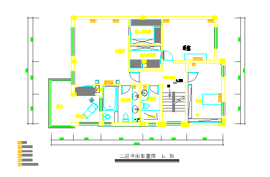 经典联排别墅室内装修cad平立面设计施工图_图1