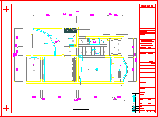 经典两居家居室内装修cad平面设计施工图纸_图1