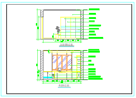  Classic residential building interior decoration cad design construction drawing - Figure 1