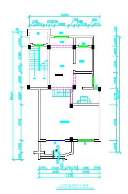 精细整套室内家装cad平面设计施工图-图二