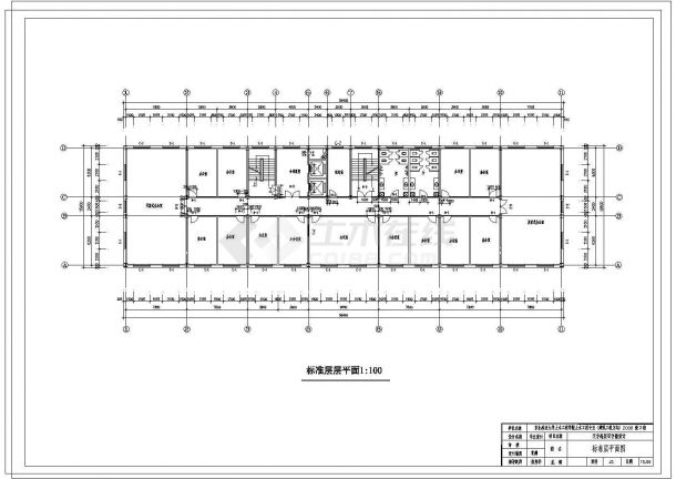 【11层】9975.24平米1层CAD钢框架写字楼毕业设计（计算书、部分建筑、结构图）-图一