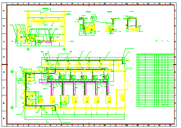 空压机房系统施工cad设计图纸-图二