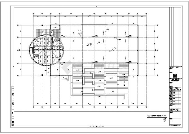 北京市昌平区某大学5层框架结构科技教学楼给排水系统设计CAD图纸-图二