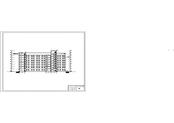 某8层综合办公楼CAD建筑面积8400㎡（含计算书，建筑、结构图，施组）_图1