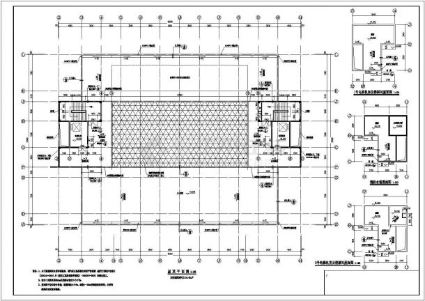 某8层公司办公楼设计CAD22000平米（含建筑图，结构图，计算书等资料）-图一