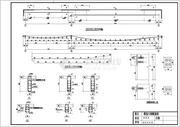 某11层预应力梁板厂房CAD毕业设计（计算书、部分结构图）-图一