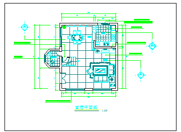 两层别墅装修平面cad设计施工图_图1