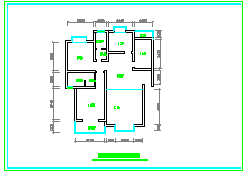 两层完整别墅室内家装设计cad平面施工图-图一