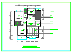 两层完整别墅室内家装设计cad平面施工图-图二