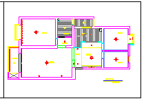 两居室完整家居室内装饰cad施工设计图纸_图1