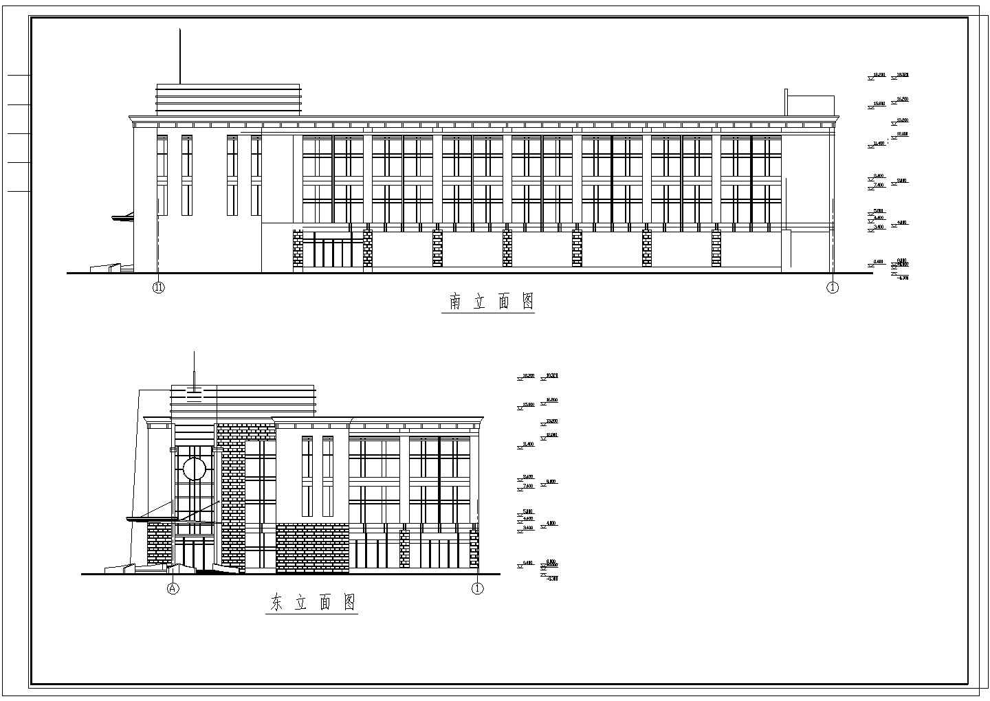 某2677.9平米CAD三层框架办公楼工程量计算及施工组织（含建筑结构施工图、平面图、进度图、网络图）