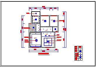 两居跃层户型室内装修cad设计方案施工图