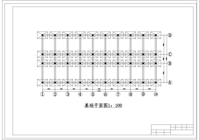 某3116.88平方CAD六层框架办公楼（计算书、建筑、结构施工图）_图1