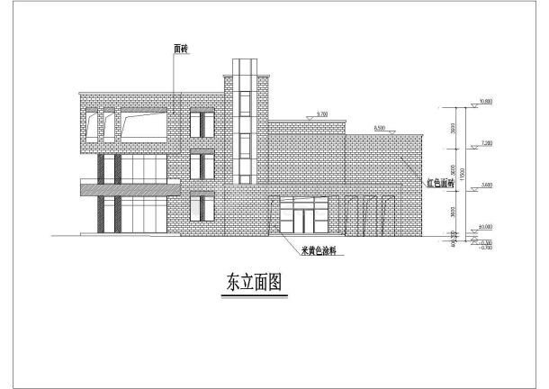 某市区幼儿园建筑方案设计施工CAD图纸-图二